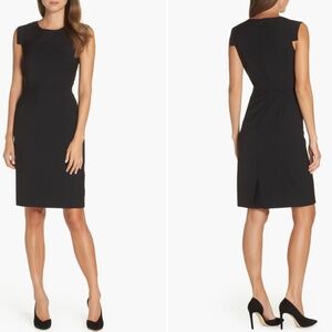 J. Crew NEW Resume Black Stretch Italian Wool Sheath Dress Career Work Sz 6 NWT